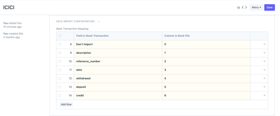Reconcile bank transactions