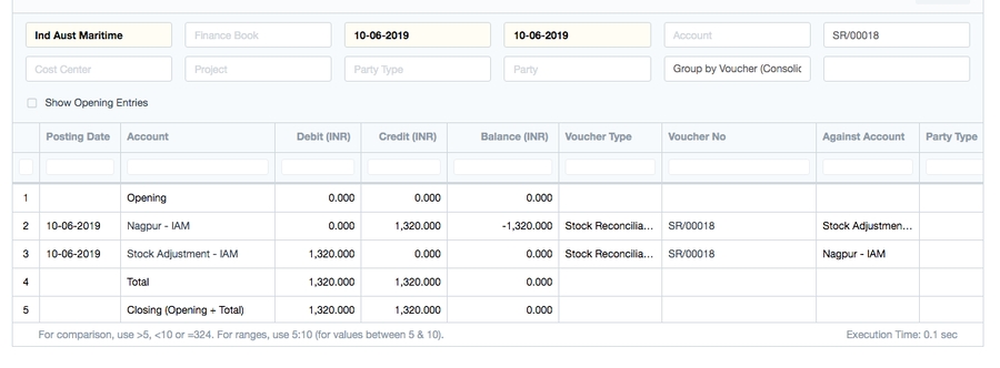 Stock Reconciliation